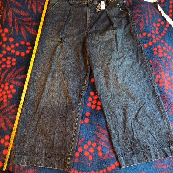 Banana Republic Jeans High-Rise Relaxed Wide Leg Size 34 - Picture 7 of 10